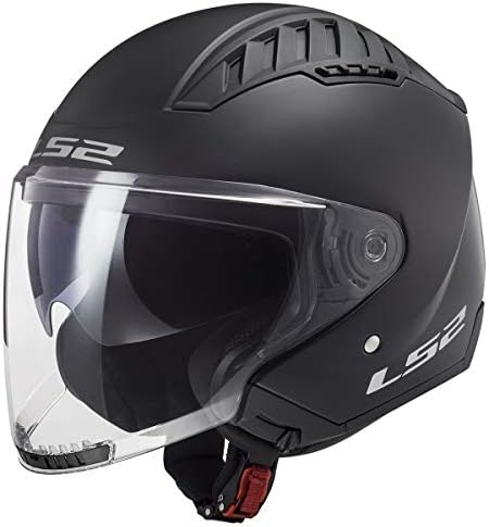 LS2 Helmets Copter Open Face Helmet (Matte Black - Large)