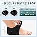 Plantar Fasciitis Gel Heel Protectors - Welnove Heel Cups for Women Men Heels Spur Pain Relief - Heel Inserts Pads for Achilles Tendonitis Dry Cracked Heel Support Cushion(W 9.5-13 / M 8.5-14)