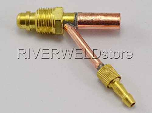Image of RIVERWELD Welding Cables Connector Fitting 5 /8 inch-18 Male 2pcs | for SR WP 26 TIG Welding Torch Gas Water Separate Cable