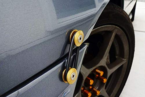 Ijdmtoy Universal Fit Gold Finish Jdm Quick Release Fastener Kit Compatible With Car Bumper Trunk Fender Hatch Lid #TOP6