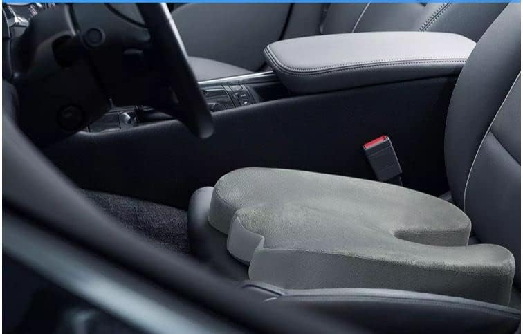 Miniatura 6 de Cojín ortopédico de espuma viscoelástica para asiento de automóvil, silla de oficina, silla de juegos, asiento de barco, cojín de coxis, almohada de