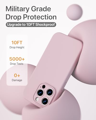 Image of GOODVISH 3-in-1 Silicone Case for iPhone 15 Pro Max, with 2 Screen Protectors, Upgraded Camera Protection, Soft Microfibre Lining Mobile Phone Case, Scratch-Resistant, Shockproof Protective Case for