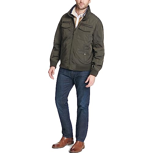Image of Tommy Hilfigier Men's Water Resistant Performance Bomber Jacket (Standard and Big & Tall)