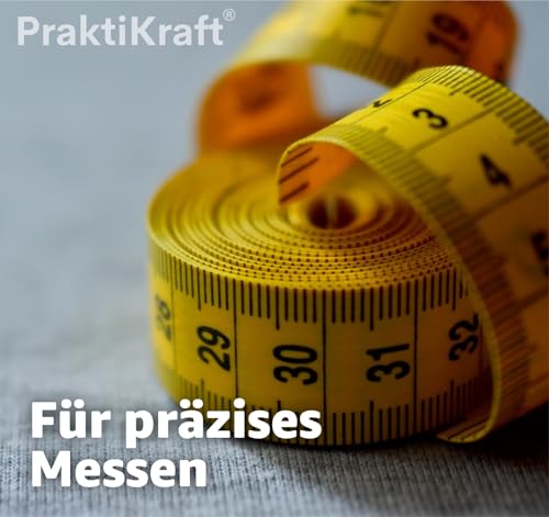 Massband 150 cm - 2 in 1 - cm + INCH Schneidermaßband - Maßband in Aufbewahrungsbox zum skalieren & messen