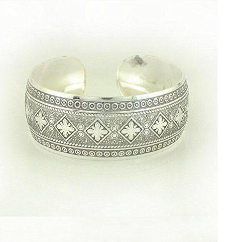 Stainless Steel Charms Mix 4Pcs Factory Wholesale Tibetan Jewelry Vintage Silver Bangles Antique Tibetan Silver Cuff Bracelets #TOP6