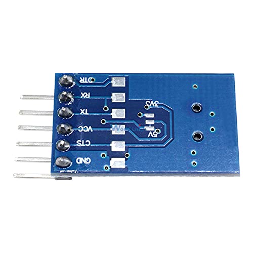 Bottom view of FT232RL module showing voltage selection pads