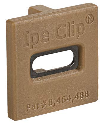 Miniatura 2 de DeckWise (marrón) Ipe Clip Extreme S - Sujetadores ocultos para cubierta, espacio de 532 pulgadas, acero inoxidable negro #8 x 2 pulgadas, tornillos
