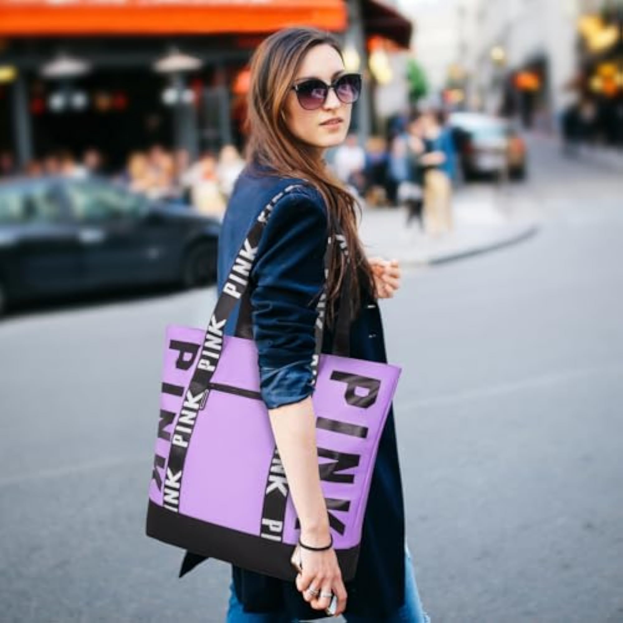 Women's Large Waterproof Beach Tote Bag for Daily Use