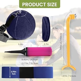 Amy Sport Golf Swing Training Aid Wrist Hinge Adjustable Arm Band with Hanger Smartball Connection Band for Correction, Men Women Ball Between Arms Practice Tool (4 Pack Blue)