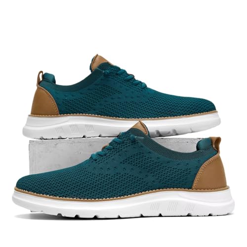 Image of Men's Mesh Sneakers Oxfords Lace-Up Lightweight Casual Walking Shoes Driving Shoes