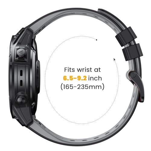 Bracelet Garmin Fenix 7X anti irritation silicone souple 26mm - 5