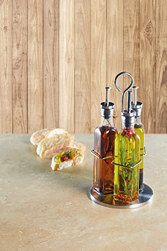 Vinagreras de cristal Kitchen Craft de alta calidad con estuche 5