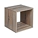 URBN LIVING ® 1, 2, 3, 4 ripiani, in legno con Contenitore scaffale Libreria, Scaffale in legno, quercia anticata, Cube