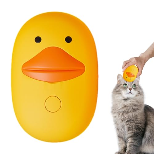 Cepillo de vapor para gatos | Cepillo eléctrico de masaje para gatitos | Peines eléctricos únicos para perros en forma de pato para gatitos