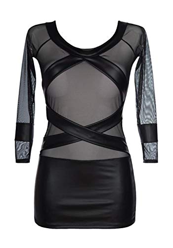 Preisvergleich Produktbild Axami Damen Tüll-Minikleid mit Latex M
