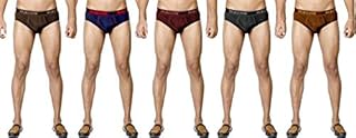 macho Smart Cut Mens Cotton Brief Multicolor, Pack of 5 (90cm)-picture-46