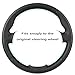 Car Steering Wheel Cover Microfiber Leather Stitch Wheel Wrap Fit for Nissan Almera N16 2001-2006 Pathfinder 2003-2004 Primera P12,Black