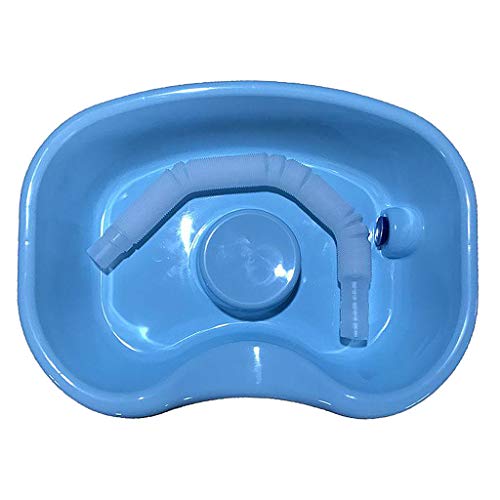 segolike Neck Rest in Bed Shampoo Basin, Hair Washing Tray for Sink at Home, Salon Equipment for Hair Stylist, Portable Shampoo Bowl, Wash Basin - Light Blue 150cm