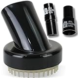 Vacuum Dog Grooming Pet Brush Attachment Tool, 1.25” with 1.5", and 1-3/8" Adapters Pet Grooming Accessories for Shop Vac, Bissell, Eureka, Hoover, Shark, Miele & Models/