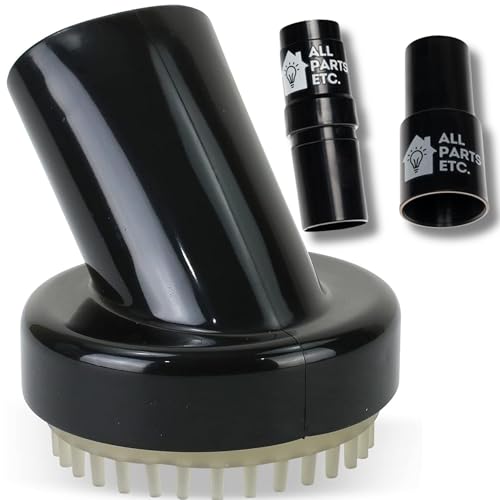 Vacuum Dog Grooming Pet Brush Attachment Tool, 1.25” with 1.5", and 1-3/8" Adapters Pet Grooming Accessories for Shop Vac, Bissell, Eureka, Hoover, Shark, Miele & Models/