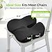 AUVON Gel Seat Cushion for Office Chairs, Ergonomic Memory Foam Chair Cushions for Long-Sitting Support & Sciatica, Back, Tailbone Pain Relief, Breathable Car Seat Cushion with Anti-Slip Base