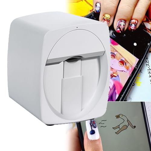 QianCruxtacy Nail Art Printer Machine,Machine Multifonctionnelle de Décoration d'Ongles,Imprimante...