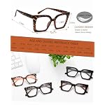 EYEURL Oversized Reading Glasses Women Stylish Oprah Style Blue Light Blocking Computer Square Readers Large Eyewear - Image 4