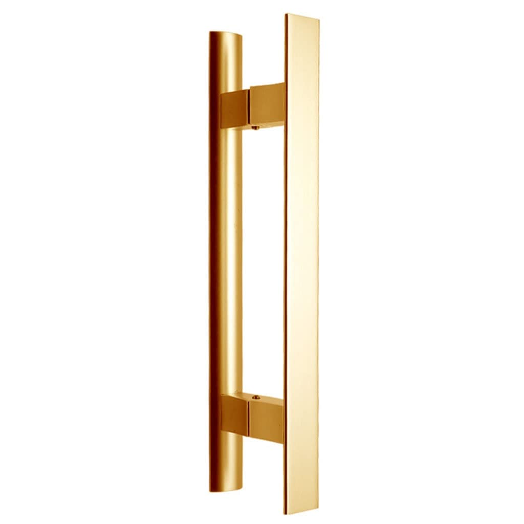 Klamka do drzwi przesuwnych Heavy Duty Barn Door Hardware Handle Szafa Dwustronna klamka do drzwi, stop aluminium (Color : Gold, Size : 320MM)