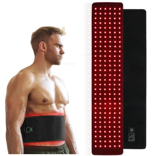 SQUATZ Red Light Therapy Belt, Infrared Light Therapy Wrap Red Light Therapy Device for Body for Back Shoulder Waist Muscle Pain Relief for Women Men, 540 LED Chips in 180 Diodes, 300% More Effective