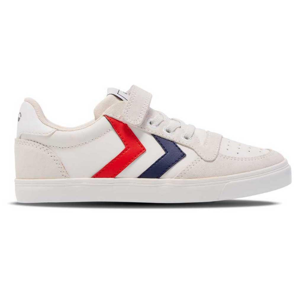 hummel Velcro Low Slimmer Stadil Children's Trainers Size, White, 10.5 UK Child