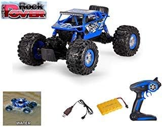 O B Toys Gift Rc Radio Rock Rover 2 4ghz 3 In 1 4wd Rechargeable Battery Remote Control Car 1 12 Scale Off Road Drives On Land Water Snow Rc Buggy Car Blue Remote