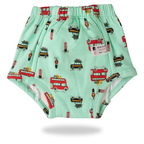 Image of Baby Padded Underwear - Soft Cotton Potty Training Pants for Toddlers, Washable & Reusable, Leak-Proof Training Underwear for Boys & Girls