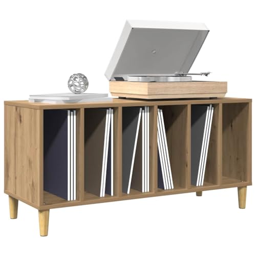 Owoxanthellate Armario de plástico con paneles de roble Artisan, 100 x 38 x 48 cm, material de madera, diseño moderno, duradero, con patas de madera maciza, para salón, dormitorio, oficina