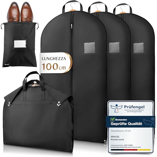 Bruce.® 3x Borsa Porta Abiti da Viaggio 100 x 60cm