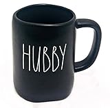Rae Dunn HUBBY Mug - black ceramic