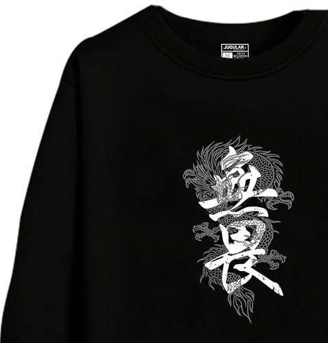 Image of JUGULAR Men's Cotton Regular Fit Round Neck Full Sleeve Printed Tshirt
