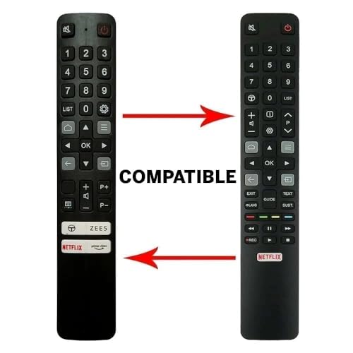 Image of Compatible with TCL Tv Remote Original RC901v FRM5 Model Suitable LED FHD Smart Android Iffalcon Television Without Voice Command Recommend to Use New AAA Battery, Plug & Play.