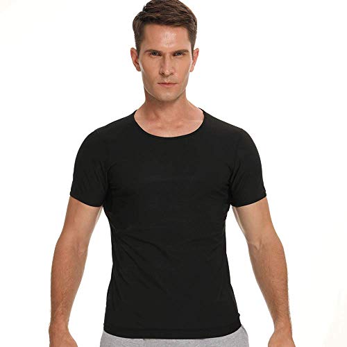 Nanooer Sauna Suit Shirt for Men Heat Trapping Sauna Waist Trainer