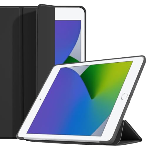 iPad Mini 5 / 4 / 3 / 2 用 ケース 三つ折りスタンド 耐衝撃カバー オートウェイクアップ/スリープ機能 (ブラック) SMPURF カバー STC79Z