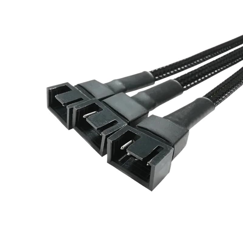 Cavo sdoppiatore a Y a 4 pin, PWM femmina a 3/4 pin, scheda madre CPU ventola PC case cavo adattatore di estensione (da 1 a 4)