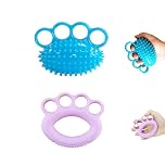 Hand Exercise Balls Finger Therapy Squeeze Balls for Relieving Wrist Pain Carpal Tunnel Hand Physical Therapy Stress Relief Elderly Stroke Recovery Arthritis - Set of 2