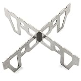 LQ Industrial Alcohol Stove Cross Stand Stainless Steel Burner Bracket Rack for Camping Picnic...