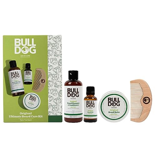BULLDOG SKINCARE - Ultimate Beard Care Giftset for Men | Beard Shampoo & Conditioner, Beard Balm, Beard Oil and Comb - Image 4