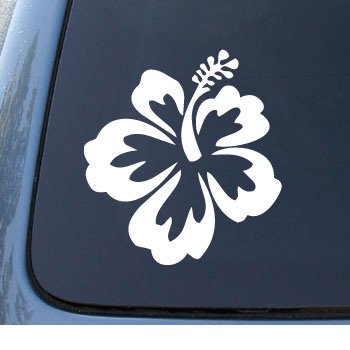 Decalgek Hibiscus Flower - Hawaiian - Car, Truck, Notebook, Vinyl Decal Sticker (3