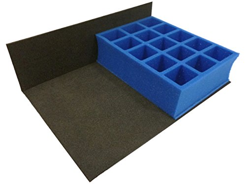 KR Multicase Vassoio In Schiuma Morbida 40 Scomparti – 40x32x32mm, Per Miniature E Modellismo, Formato GW