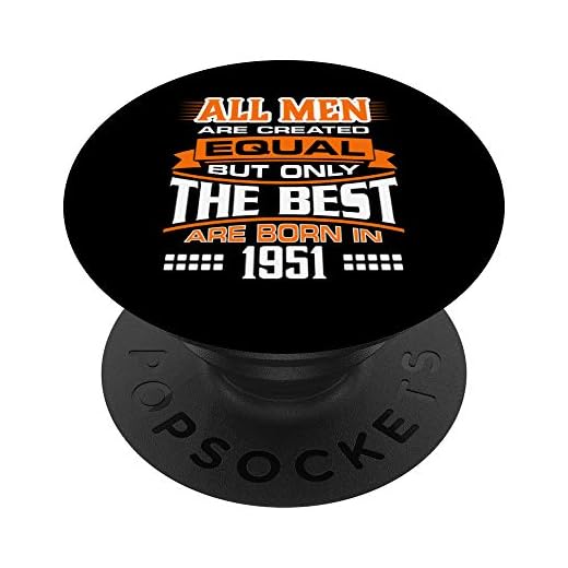 Regalos de cumpleaños 72 para él, regalo para hombres de 72 años 1951 PopSockets PopGrip Intercambiable
