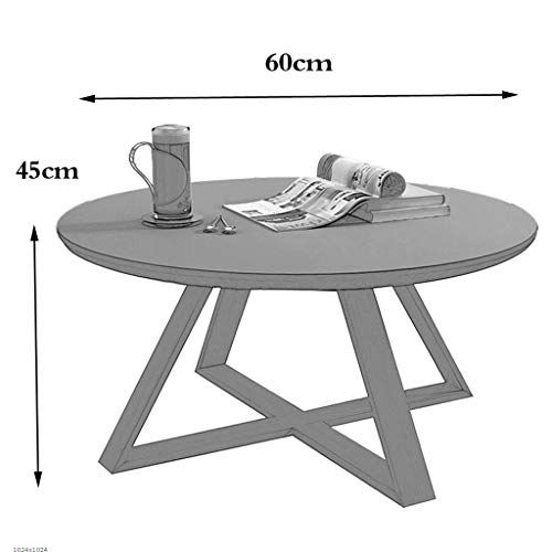 Table à café élégante en bois massif table d'angle durable rose