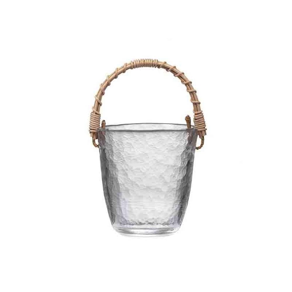 Cubo de champán Cubo de Hielo pequeñoCubo Fruta Vidrio portátil Alta gamaCubo for Cubitos hieloCubo Vino bañera enfriadora de Bebidas