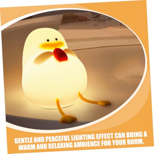 Lámpara de Noche de Silicona con Forma de Pato, Luz Cálida Decorativa miniatura 4