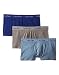 Calvin Klein Men's Underwear 3 Pack Cotton Stretch Low Rise Trunks, Blue/Grey Assorted, Medium